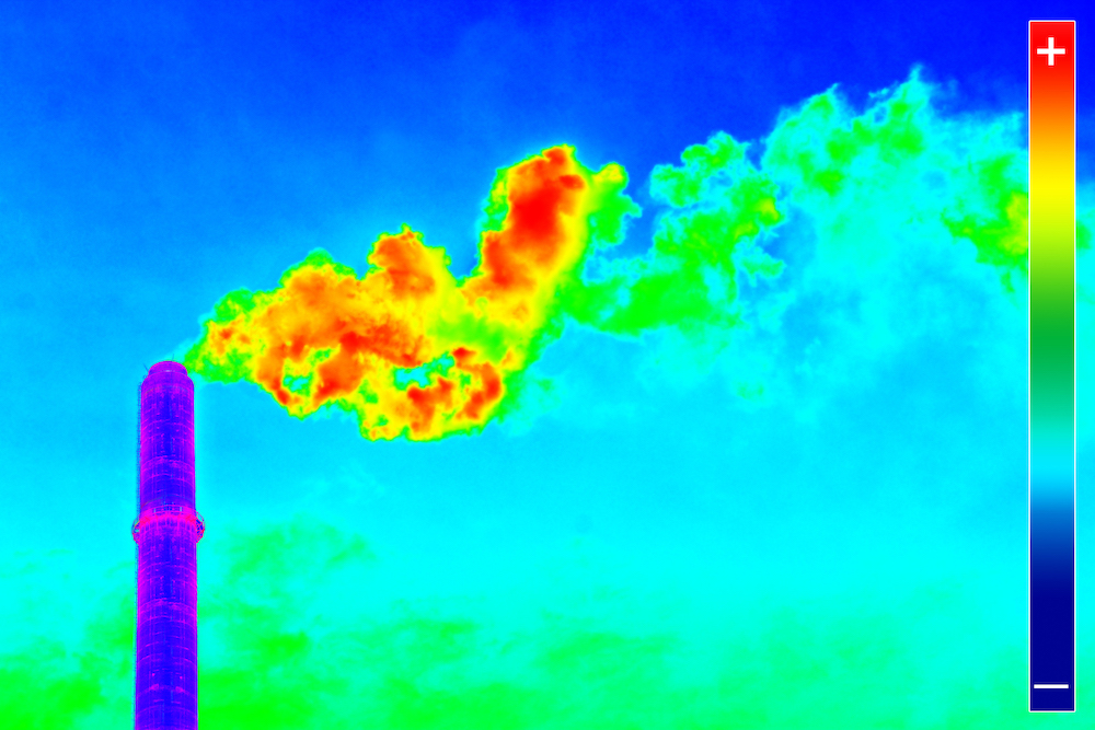Infrared power plant picture