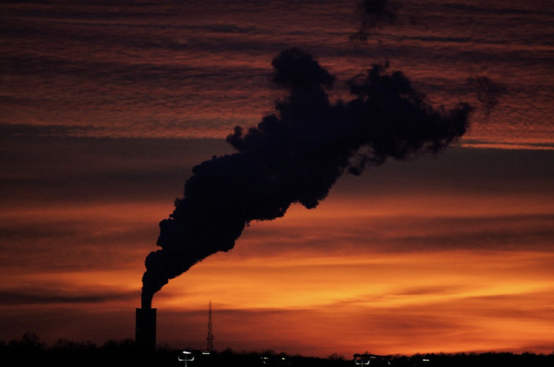 Smokestack plume