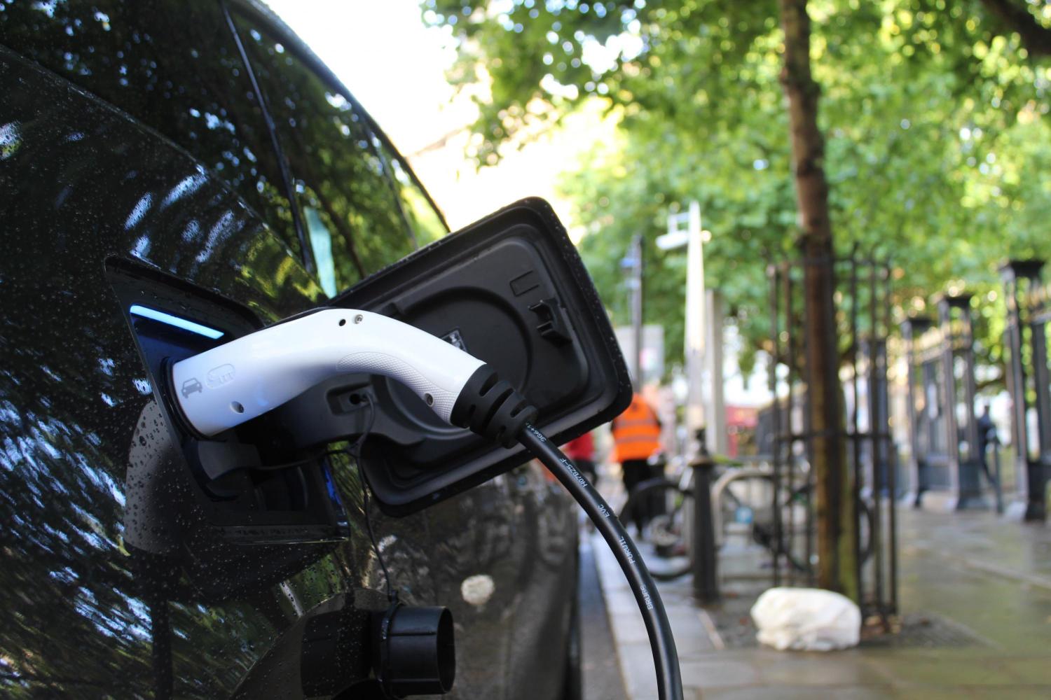 Car charging on the street