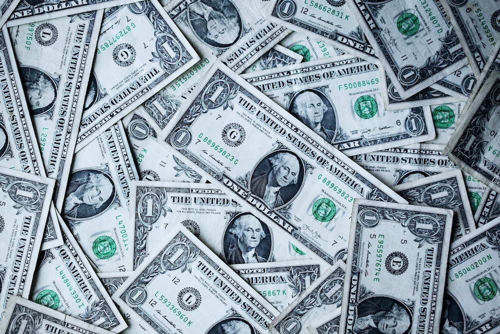 US dollar bills