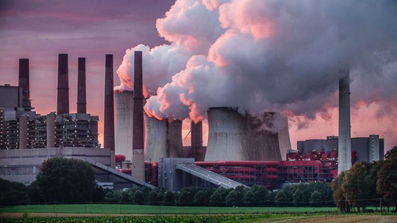 pollution from a factory