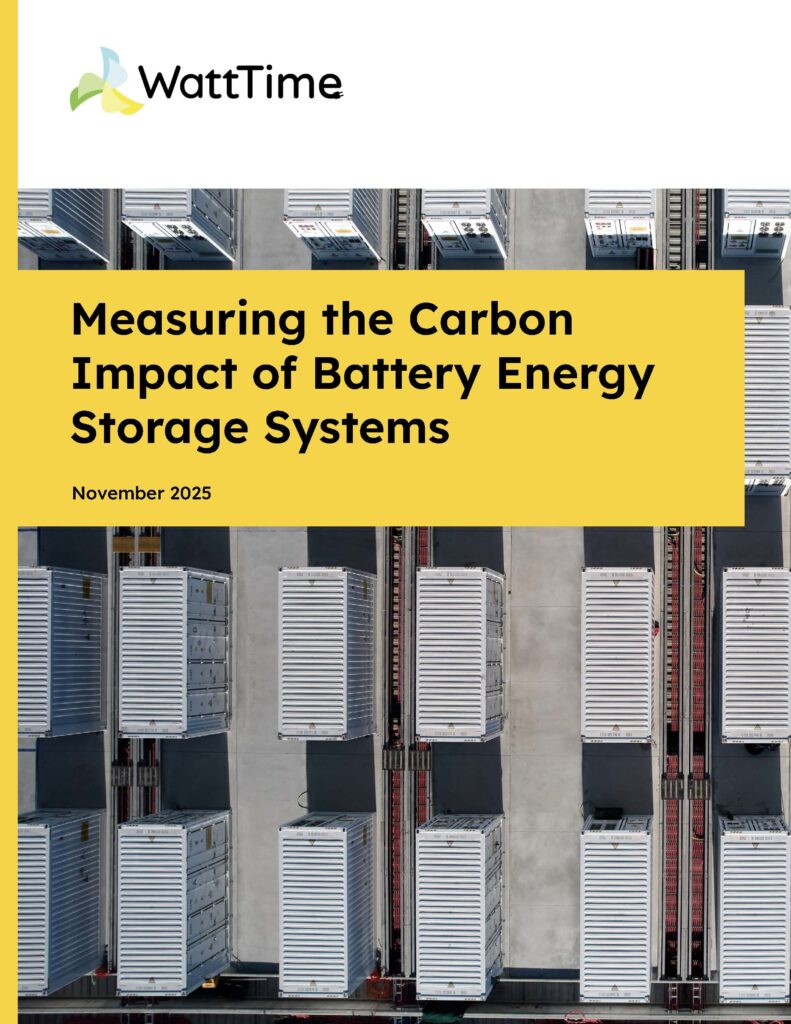 Measuring the Carbon Impact of Battery Energy Storage Systems white paper cover with the background image of battery storage